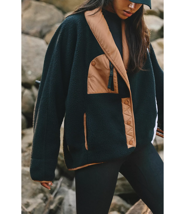 Hit The Slopes Shawl Jacket in Black