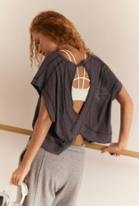 FREE PEOPLE MOVEMENT My Time Tee in Black