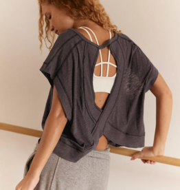 FREE PEOPLE MOVEMENT My Time Tee in Black