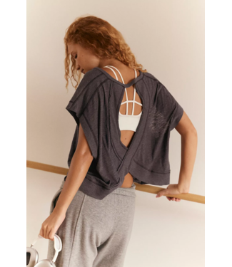 FREE PEOPLE MOVEMENT My Time Tee in Black
