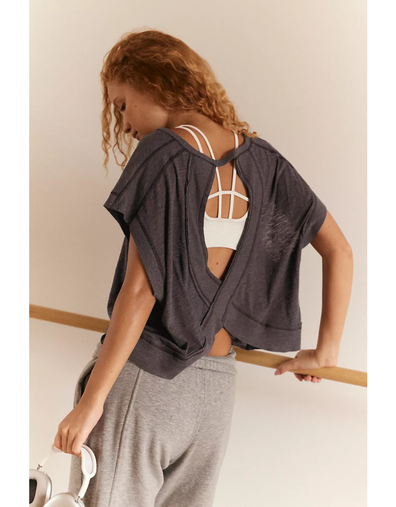 FREE PEOPLE MOVEMENT My Time Tee in Black