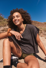 FREE PEOPLE MOVEMENT My Time Tee in Black