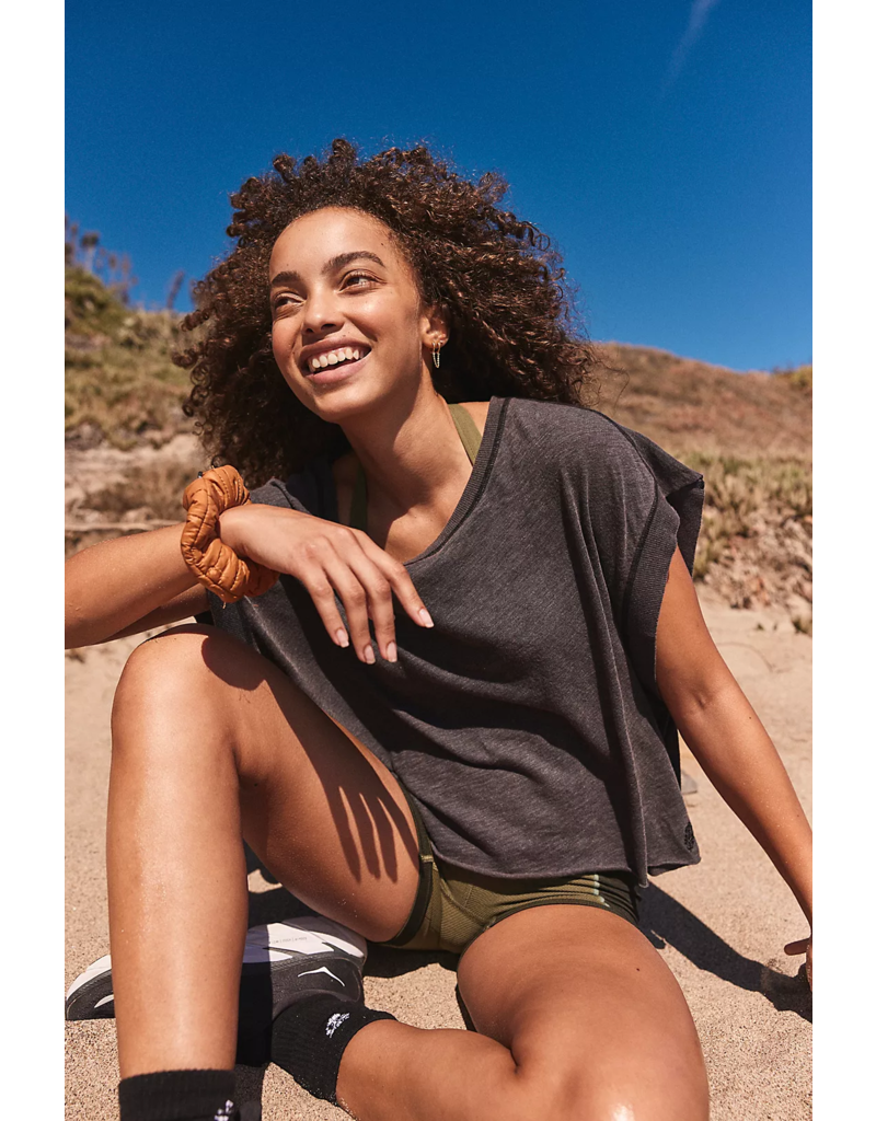 FREE PEOPLE MOVEMENT My Time Tee in Black