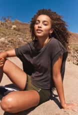 FREE PEOPLE MOVEMENT My Time Tee in Black