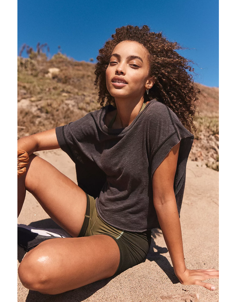 FREE PEOPLE MOVEMENT My Time Tee in Black