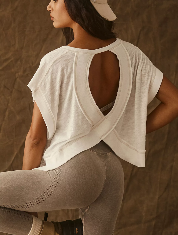 FREE PEOPLE MOVEMENT My Time Tee in White