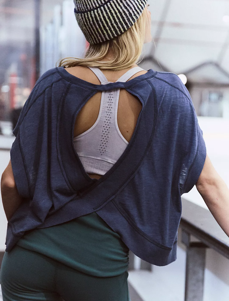 FREE PEOPLE MOVEMENT My Time Tee in Skyline