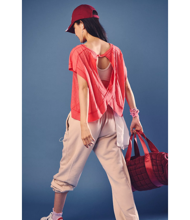 My Time Tee in Hibiscus