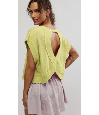 FREE PEOPLE MOVEMENT My Time Tee in Sour Citrus