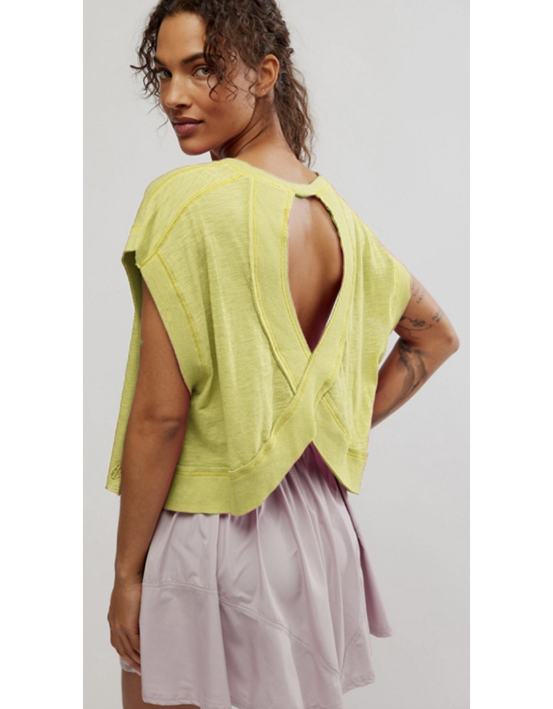 FREE PEOPLE MOVEMENT My Time Tee in Sour Citrus
