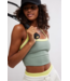 All Clear Colorblock Cami in Sage Stone/Sour Citrus