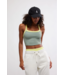 All Clear Colorblock Cami in Sage Stone/Sour Citrus