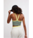 All Clear Colorblock Cami in Sage Stone/Sour Citrus