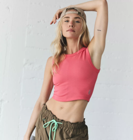 FREE PEOPLE MOVEMENT Free Throw Muscle Tank in Hibiscus