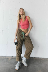 FREE PEOPLE MOVEMENT Free Throw Muscle Tank in Hibiscus