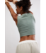 FREE PEOPLE MOVEMENT Free Throw Muscle Tank in Sage Stone