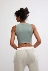 FREE PEOPLE MOVEMENT Free Throw Muscle Tank in Sage Stone