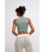 Free Throw Muscle Tank in Sage Stone