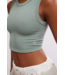 Free Throw Muscle Tank in Sage Stone