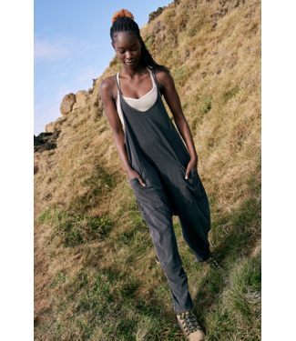 FREE PEOPLE MOVEMENT Hot Shot Onesie in Washed Black