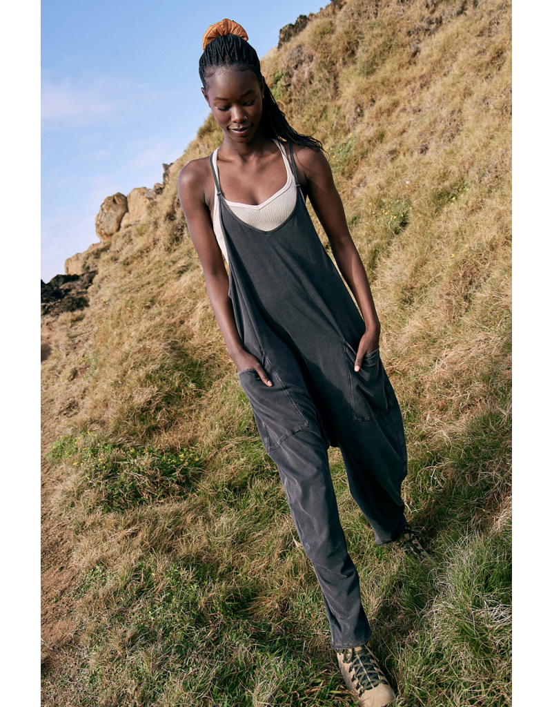 FREE PEOPLE MOVEMENT Hot Shot Onesie in Washed Black