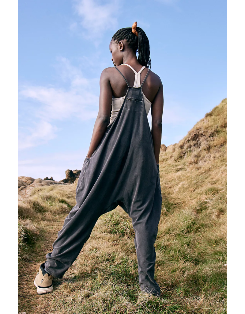 FREE PEOPLE MOVEMENT Hot Shot Onesie in Washed Black