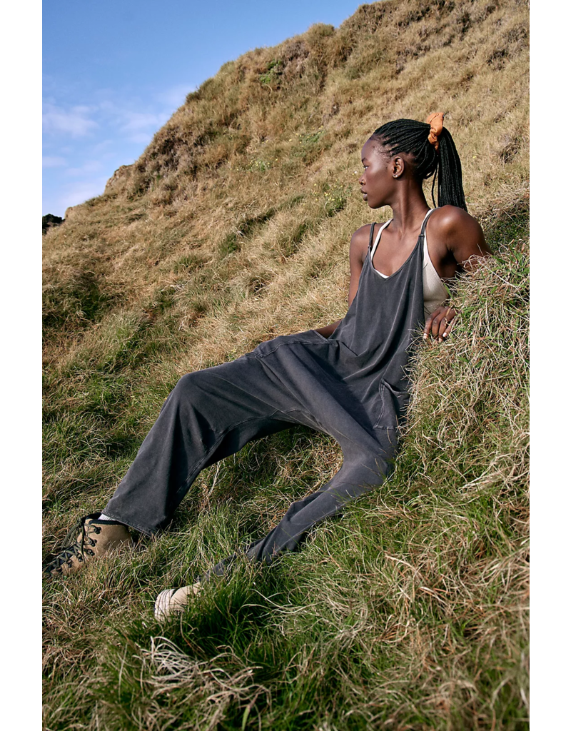 FREE PEOPLE MOVEMENT Hot Shot Onesie in Washed Black