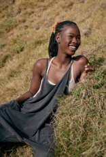 FREE PEOPLE MOVEMENT Hot Shot Onesie in Washed Black