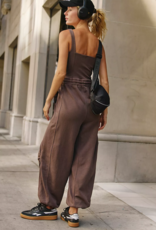 FREE PEOPLE MOVEMENT Inbound Onesie in Dark Espresso