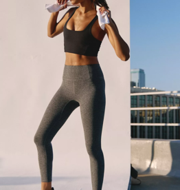 FREE PEOPLE MOVEMENT Never Better Heather Leggings in Black Heather