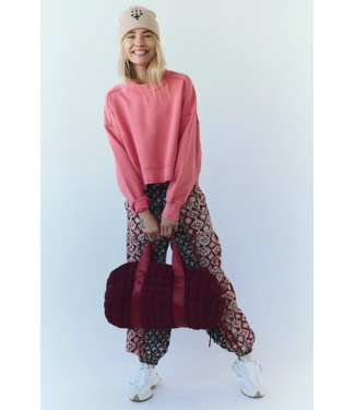 FREE PEOPLE MOVEMENT Intercept Pullover in Hibiscus