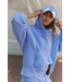 Sprint To The Finish Hoodie in Blueberry