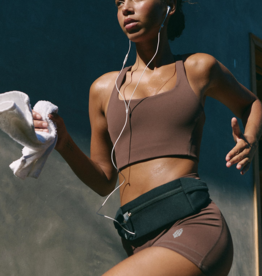 FREE PEOPLE MOVEMENT Never Better Square Neck Bra in Cocoa