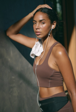 FREE PEOPLE MOVEMENT Never Better Square Neck Bra in Cocoa