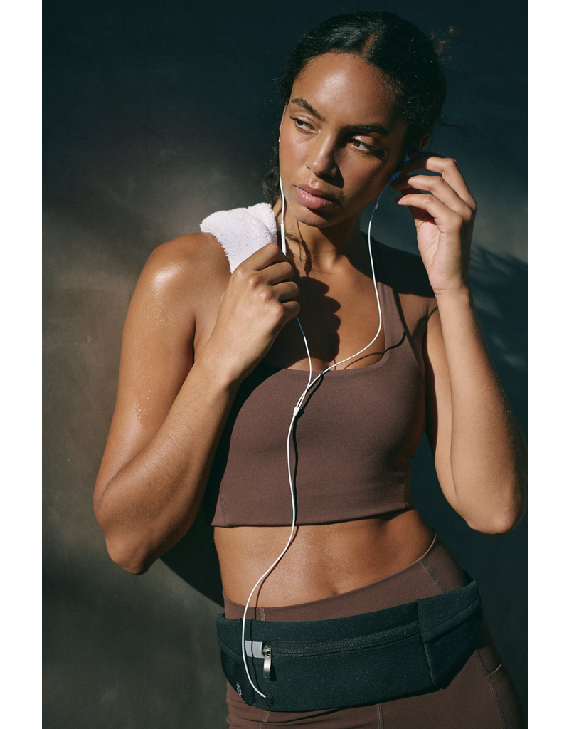 FREE PEOPLE MOVEMENT Never Better Square Neck Bra in Cocoa