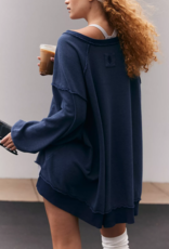 FREE PEOPLE MOVEMENT One To Beat Pullover in Midnight Navy FREE PEOPLE MOVEMENT One To Beat Pullover in Midnight Navy
