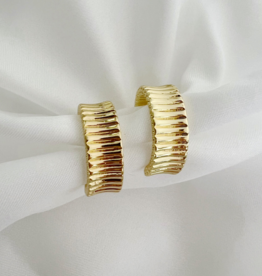 TRUE BY KRISTY Rio Hoops in Gold