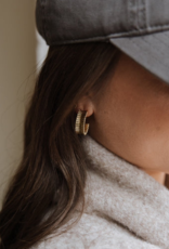 TRUE BY KRISTY Rio Hoops in Gold