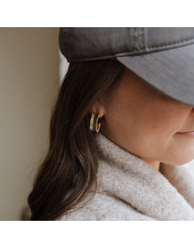 TRUE BY KRISTY Rio Hoops in Gold