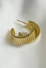 TRUE BY KRISTY Rio Hoops in Gold