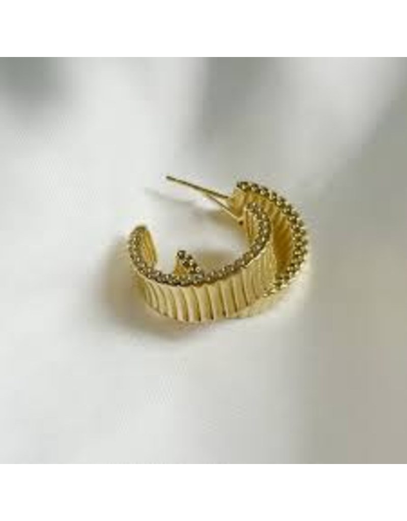 TRUE BY KRISTY Rio Hoops in Gold