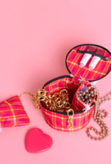 SCOUT Perfect Gem Round Jewelry Case in Sweet Tartan