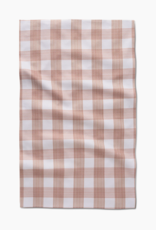 GEOMETRY Vintage Gingham Natural Tea Towel