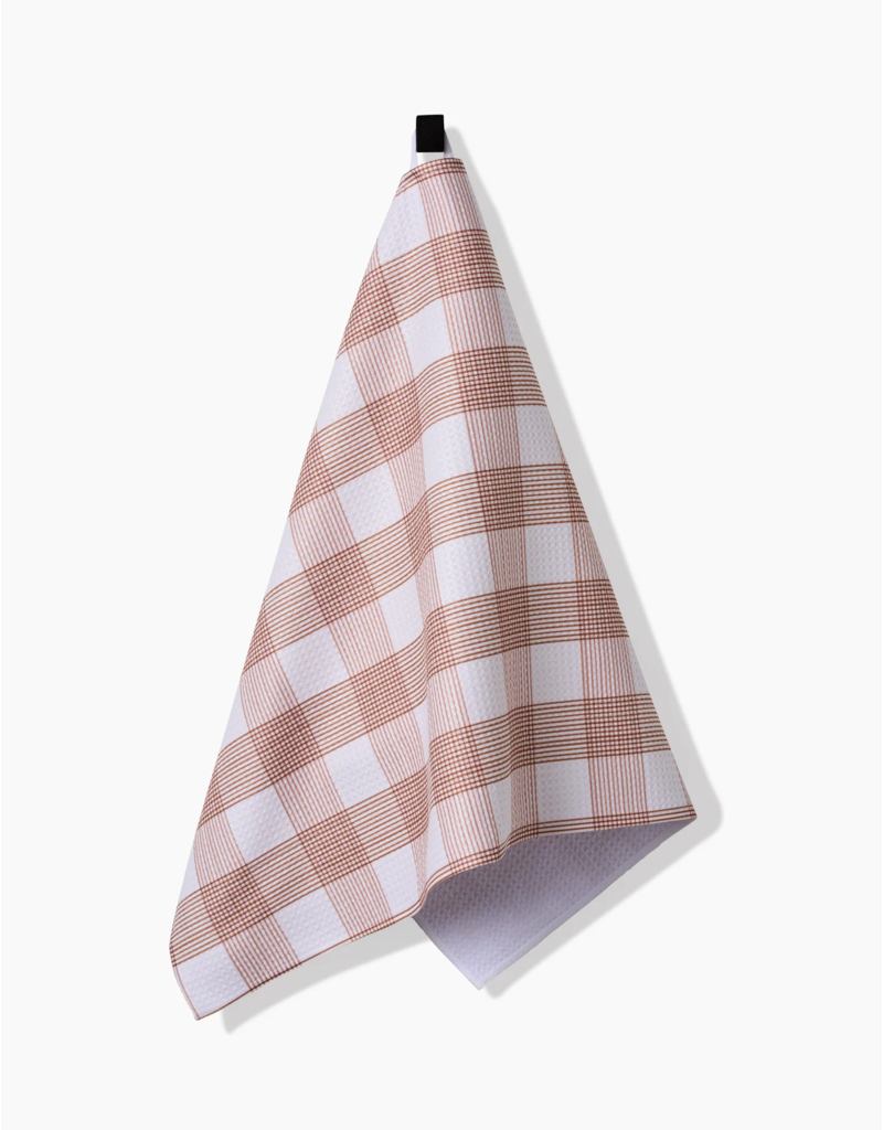 GEOMETRY Vintage Gingham Natural Tea Towel