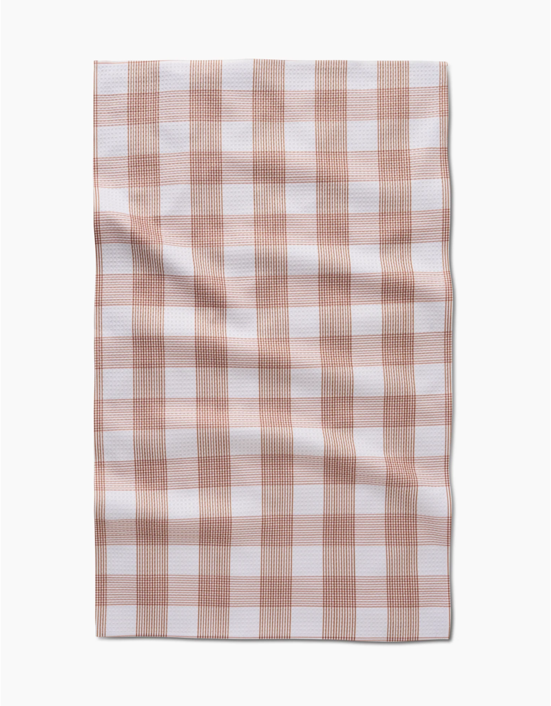 GEOMETRY Vintage Gingham Natural Tea Towel