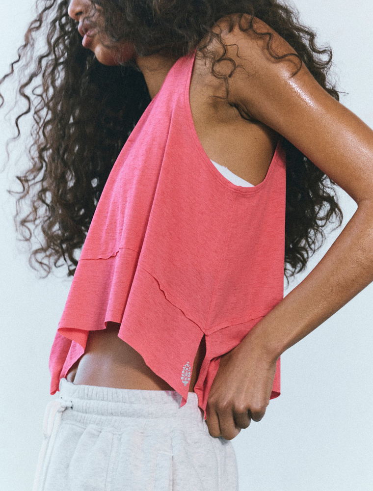FREE PEOPLE MOVEMENT Tempo Tank in Hibiscus