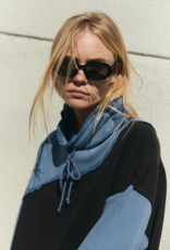 FREE PEOPLE MOVEMENT Home Stretch Colorblock Pullover in Black Skyline Combo