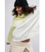 FREE PEOPLE MOVEMENT Home Stretch Colorblock Pullover in Sour Citrus Combo