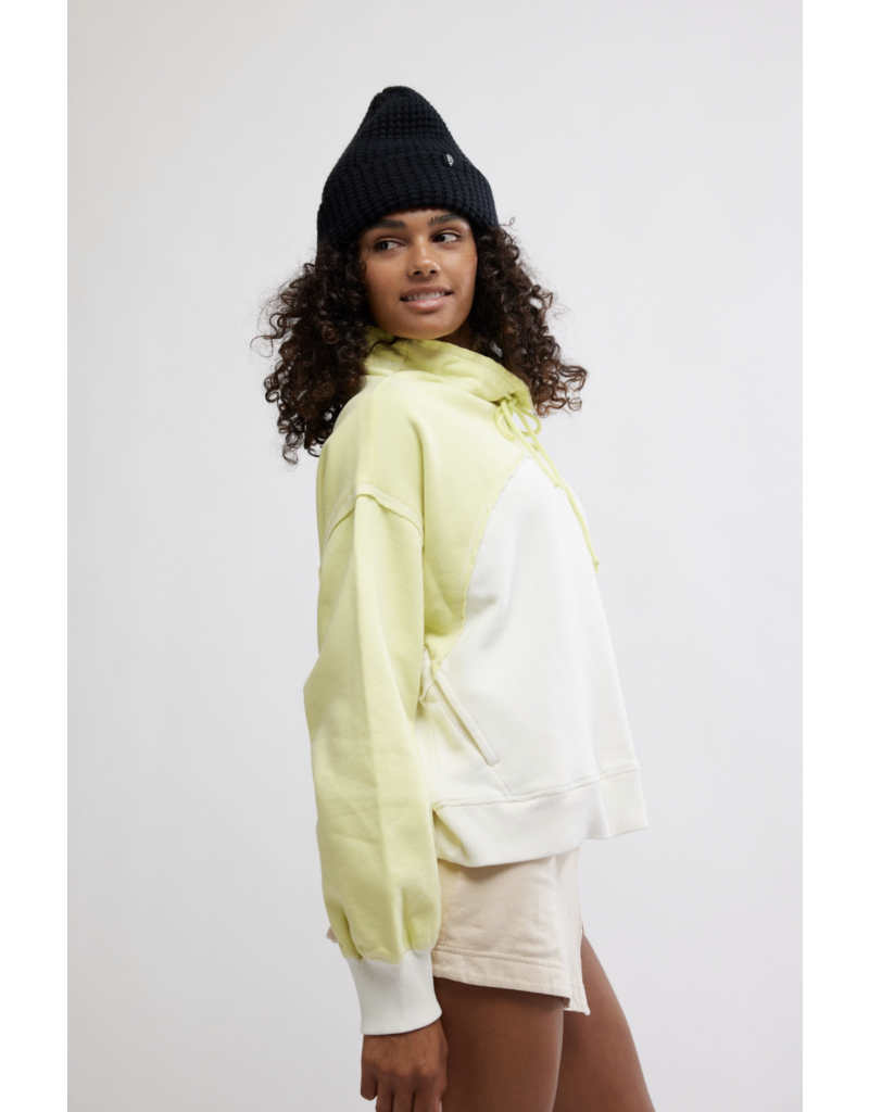 FREE PEOPLE MOVEMENT Home Stretch Colorblock Pullover in Sour Citrus Combo