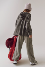 FREE PEOPLE MOVEMENT Hot Shot Hooded Layer in Gunmetal
